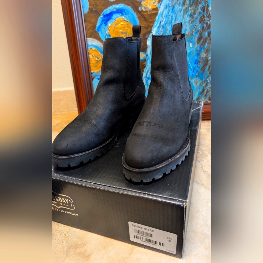 Thursday Matte Black Legend Boots VGUC size 10